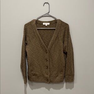 Vince Camuto Brown Knit Cardigan Sweater
